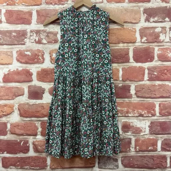 Steve Madden BB Dakota Dress Women's XS Green Multicolor Ditsy Floral Popover - Picture 4 of 9